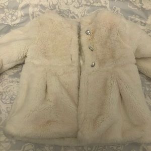 Adorable faux fur coat from Gymboree
